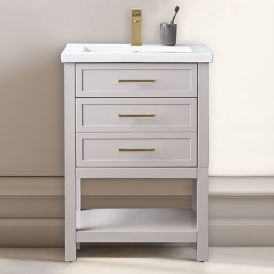 Vicini 24'' Single Vanity with Ceramic Top