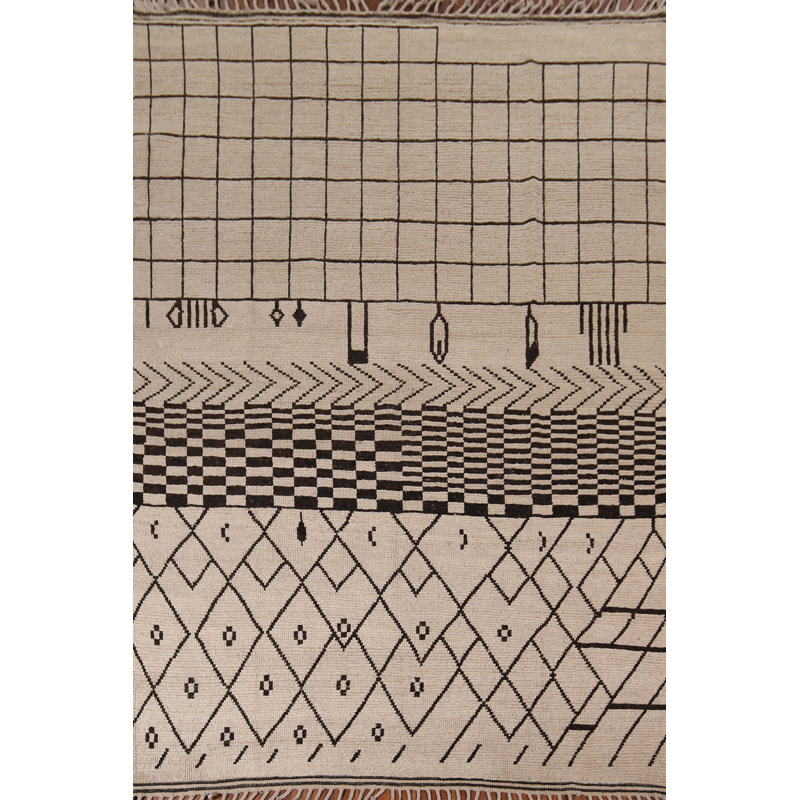 Handmade Wool Moroccan Oriental Rug 8x10