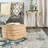 Cicero 18" Wide Square 100% Braided Jute Pouf Ottoman/Foot Stool by Jaipur Living-1357356675
