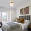 Single Light Frosted Glass Semi Flush Mount-2009086686-2009086683