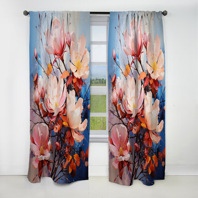 Crampton - Magnolias Blackout Curtain - 1 Panels