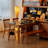 Black Rectangular Stone with Solid Dining Table For Dining Room/Kitchen-654389728-654389732