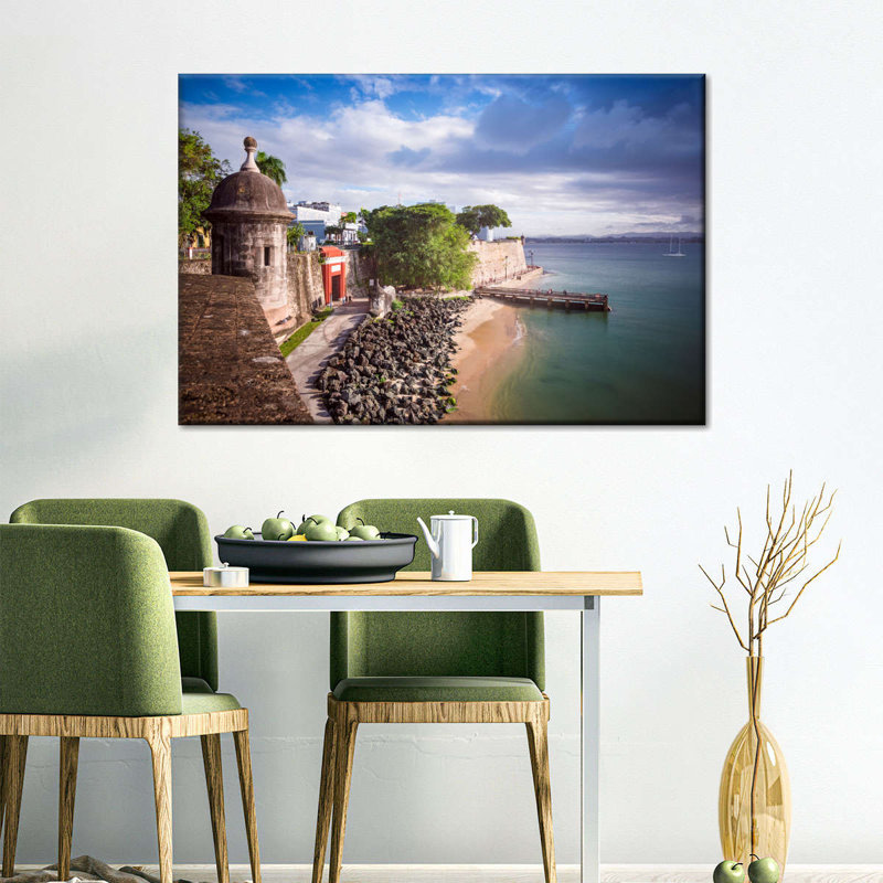 San Juan Puerto Rico, reproduction sur toile, H 24 po x l 16 po x P 1,25 po