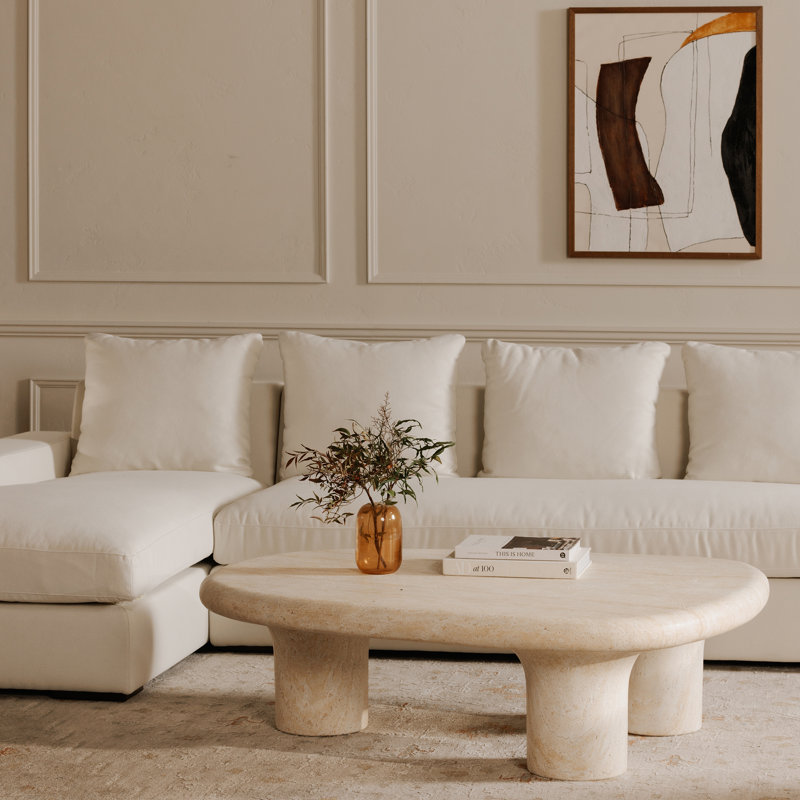 Thomas Sectional, Left Hand Facing, Alabaster Crypton Performance Weave