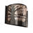 Jalee Steel Flush Mounted Sconce