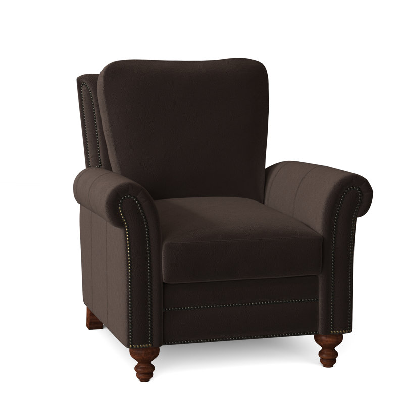 Richardson Recliner, Aline Fumo Genuine Leather, New Classiques, French Natural
