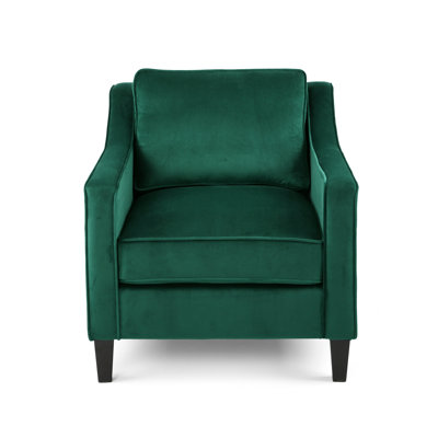 Velvet Upholstered Club Chair