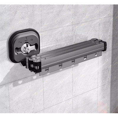 Suction Cup Invisible Folding Clothes Rack