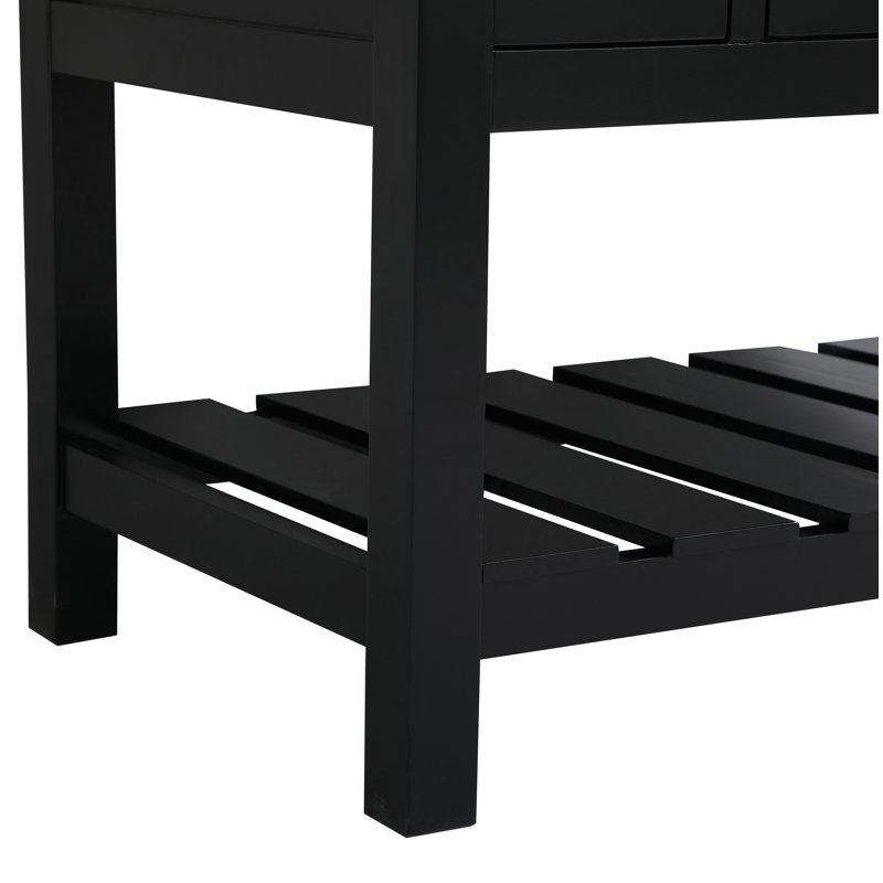 Ensemble de meuble-lavabo simple 42 po Algier, Noir, noir, noir, noir