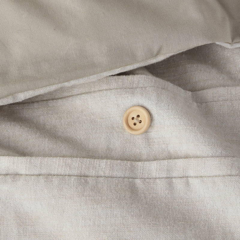 Édredon en coton naturel boutonné 5 pièces