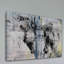 Farming «Facing Horses», reproduction de photo sur toile tendue-596633601