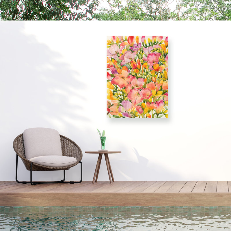 Toile d'extérieur Tim O'Toole «Wildflower Study II», H 47 po x l 35 po x P 1,5 po