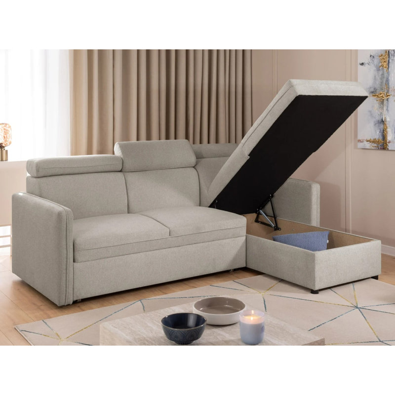 Nivo 4 Seater Corner Sofa with Storage, Right-Hand Facing, Taupe