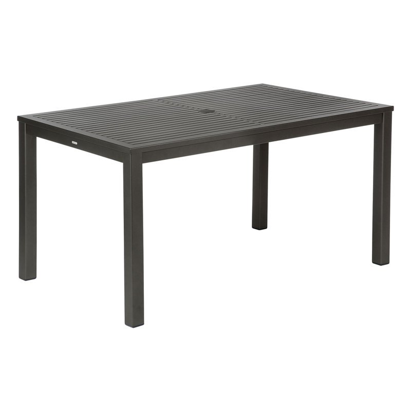 Aura Dining Table, 29" H x 57" W x 35" D, Graphite