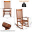 Chaise berçante d'extérieur en bois massif Bello-2001262297