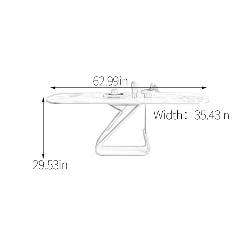 Table de salle à manger Light Luxury, H 29,53 po x L 62,99 po x l 35,43 po