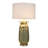 Ceramic Table Lamp - Rovine Sage - White Shade