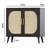Busard Buffet Sideboard Cabinet with 2 Doors and 4 Compartments for Storage, Accent Cabinet with Solid Wood Feet and Adjustable Shelves-560979487