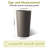 2 Pack Tall 21.7 In Planters For Outdoor Plants Modern Tall Square Planter Box Indoor Outdoor Porch Patio Flower Pot Modern Big Tapered Matte Tree Flower Pot For Garden, (Brown)-694533277