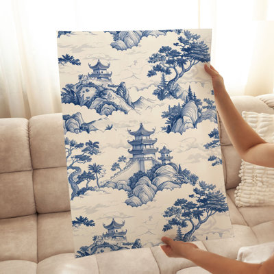 Monde et pays, reproduction de motif asiatique sans cadre