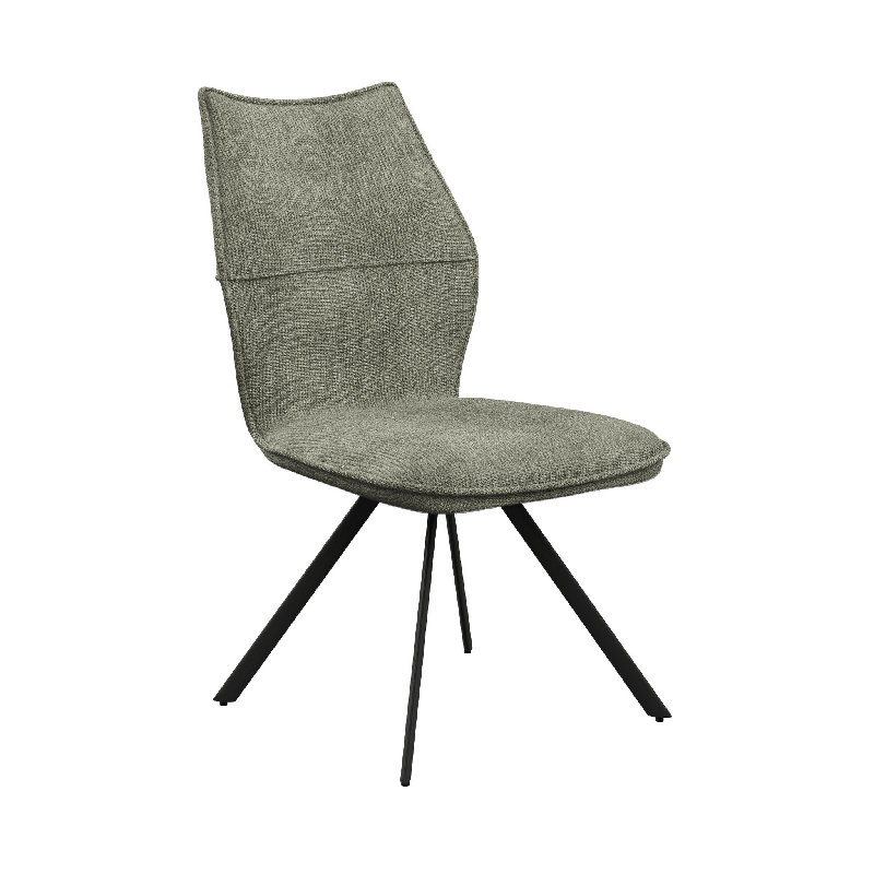 Lusso Fabric Dining Chair, Green