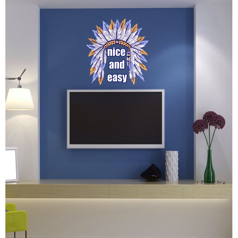 Autocollant décoratif en vinyle Wise Native American, H 20 po x l 20 po