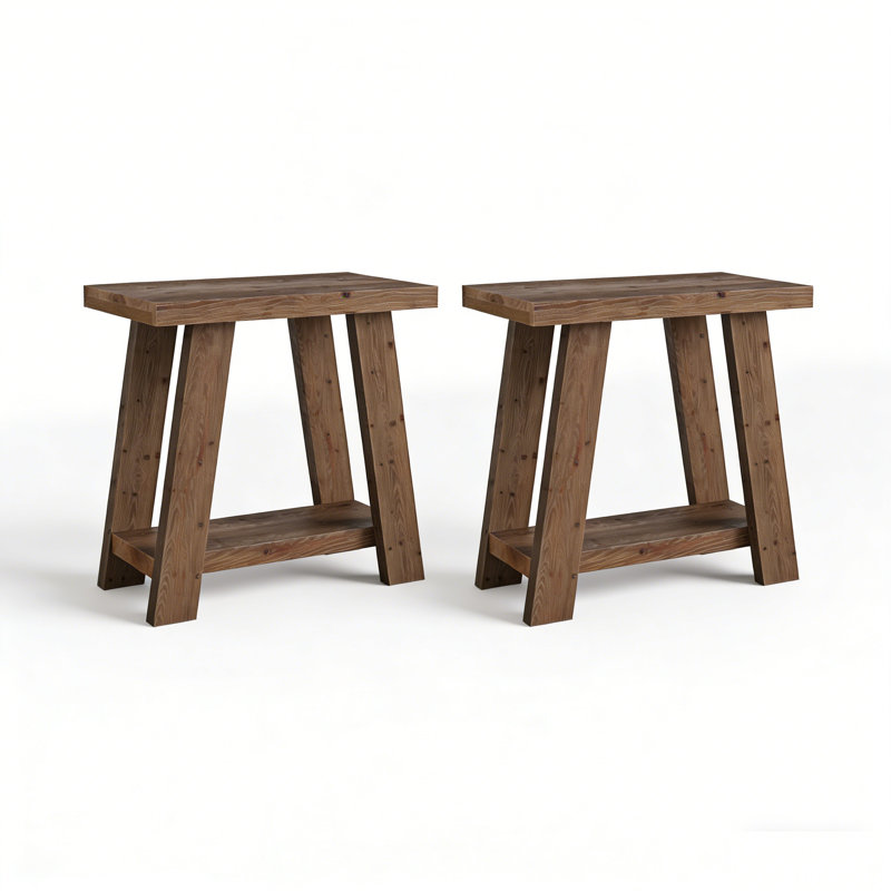 Solid Wood End Table, 2
