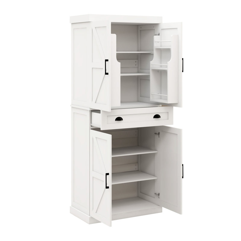 Armoire de rangement 71 po avec 4 portes