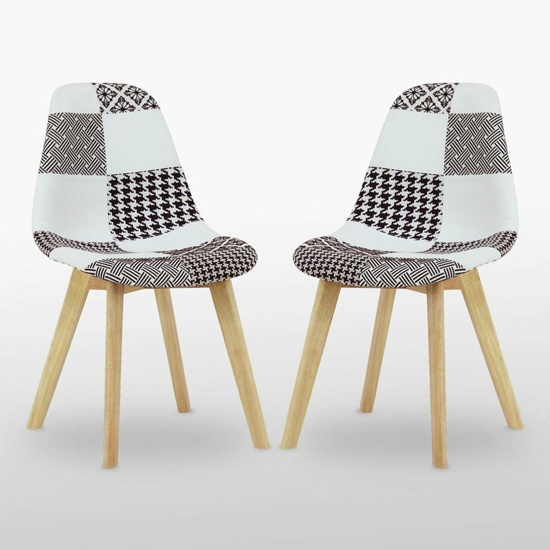 Greenough Side Chair in Black/White, 4