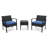 Andrina 2 - Person Patio Conversation Set with Cushions-1585238820