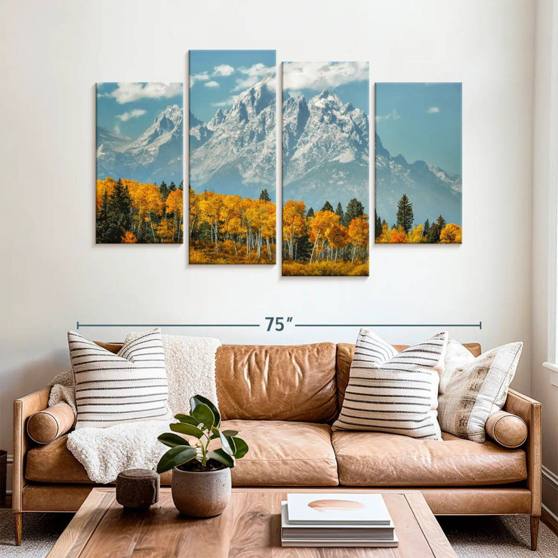 Grand Tetons d'Alvord en automne