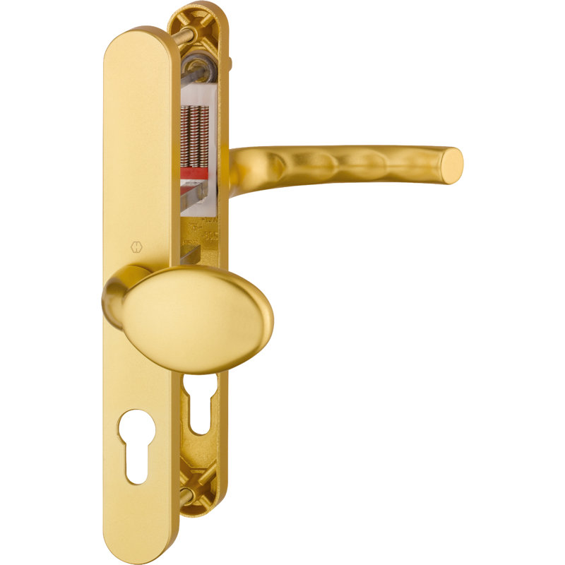 Amaliyah Keyed Right Hand Door Handle, Aluminium Gold