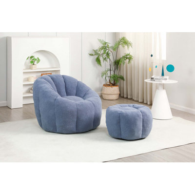 Canapé, fauteuil à billes avec repose-pieds pour le salon