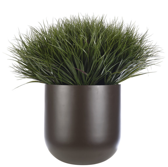 UV RATED | Grass, Dome Planter, Brown, 34wx34dx35h