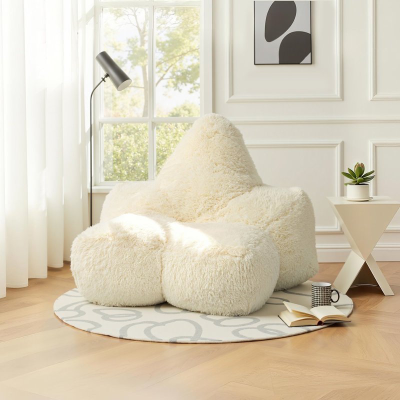 Fauteuil à billes moelleux rembourré de mousse à mémoire de forme en forme d'étoile pour le salon, la chambre à coucher