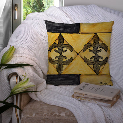  Coussin Fleur de lis 14 po