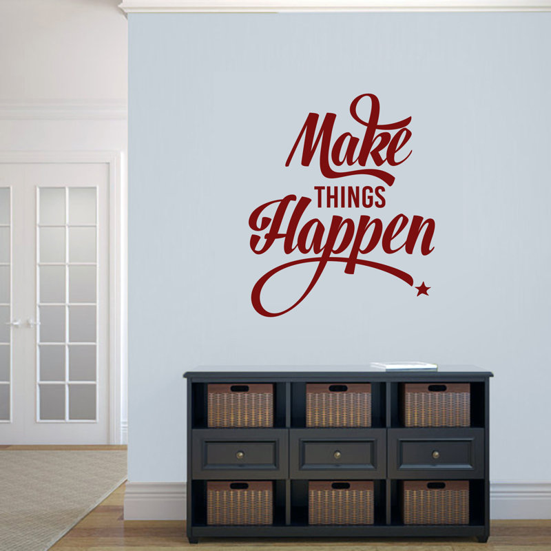 Adhésif décoratif «Mongillo Make Things Happen», Canneberge