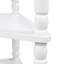 Table de coin 33,8 po Milk White