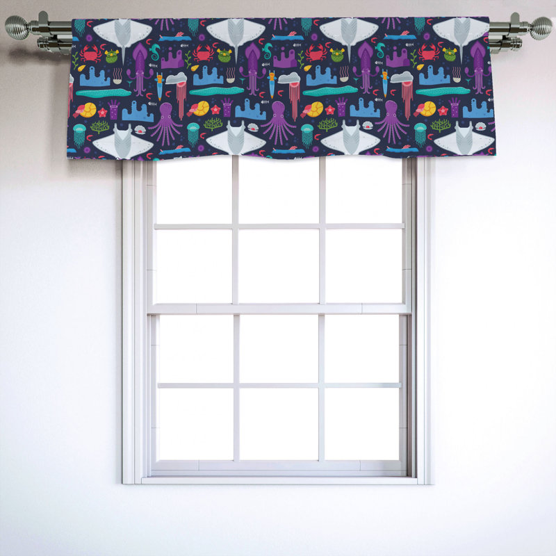 Sateen Ruffled Window Valance
