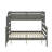 Twin XL Over Queen Bunk Bed With Ladder-439345931