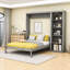 Lit escamotable en bois avec tablettes multifonctionnelles-987222061-987222058