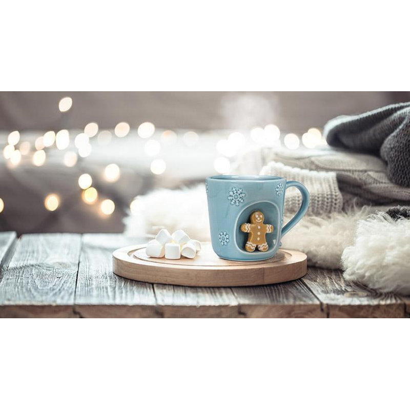 Snowflake With Gingerbread Man Mug