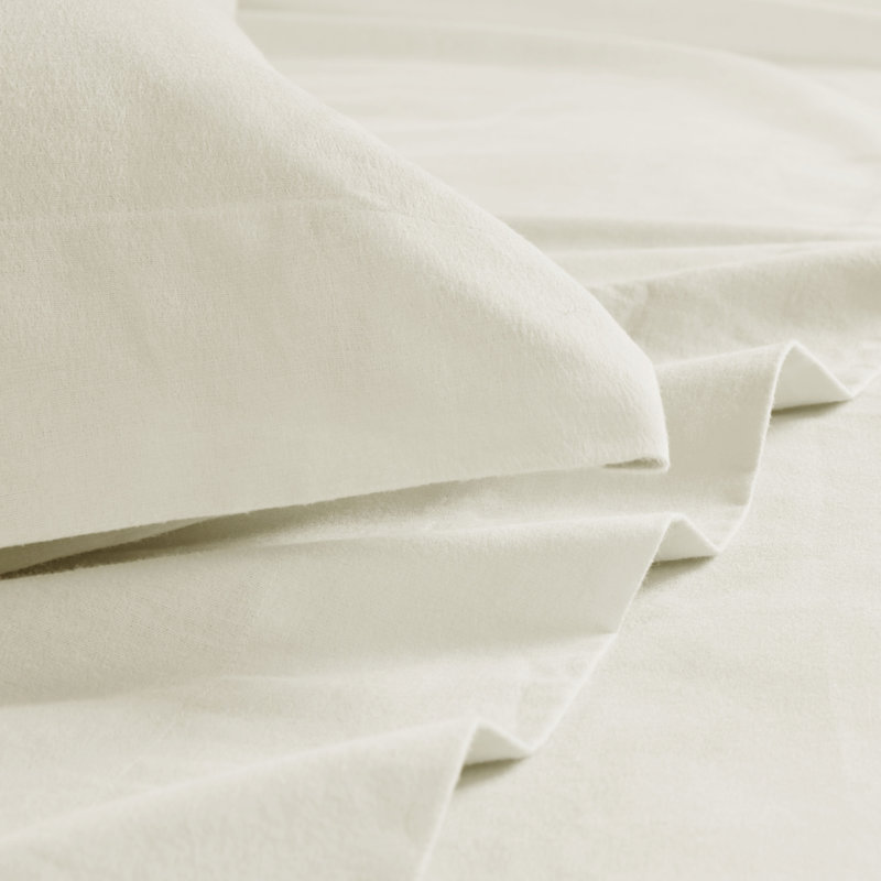 Ivory Queen Cotton Flannel 4-Piece Sheet Set