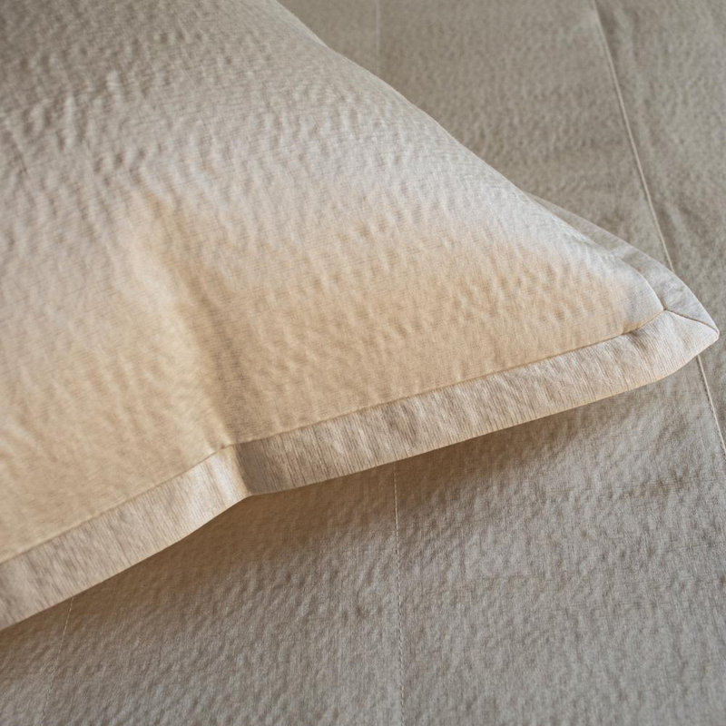 Hammered Euro Throw Pillow, Taupe