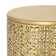 Golden Round Metal End Table