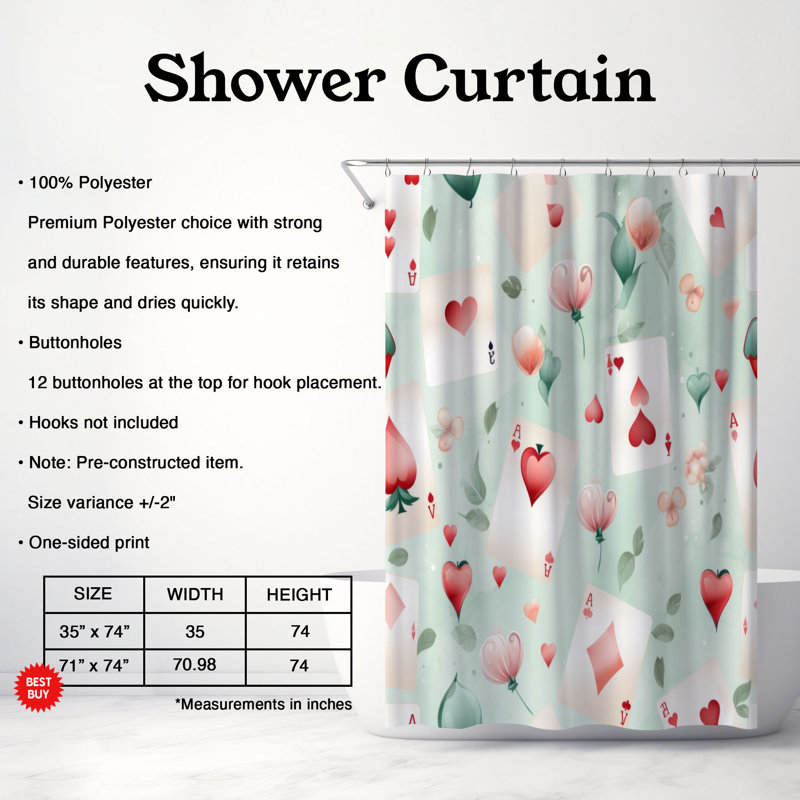 Game Grid - Premium Shower Curtain, 74"H x 71"W