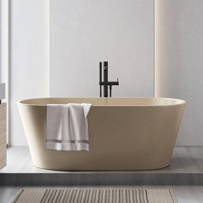 Baignoire de trempage extérieure en pierre 59 po