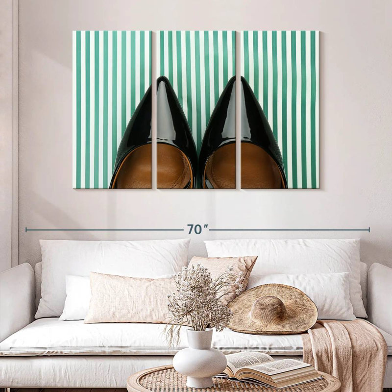 Shuttleworth Chic Black Shoes, 32" H x 50" W