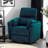 Power Glider Recliner W/ Swivel Curved Arms Pillow Fill Swivel Chair Contemporary Dark Teal Primary Living Room-739899480