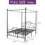 Structure de lit à baldaquin en métal-975006966-975006967